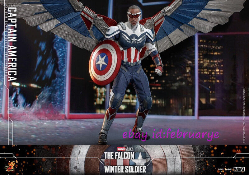 Hot Toys 1/6 Tms040 Captain America The Falcon Action Hot Toys 1/6 Tms040 Captain America The Falcon Action