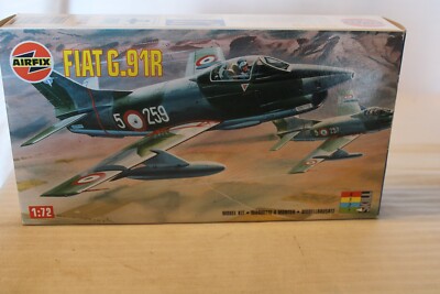 1/72 Scale Airfix, Fiat G.91R Jet Airplane Model Kit #01026 BN Sealed Box