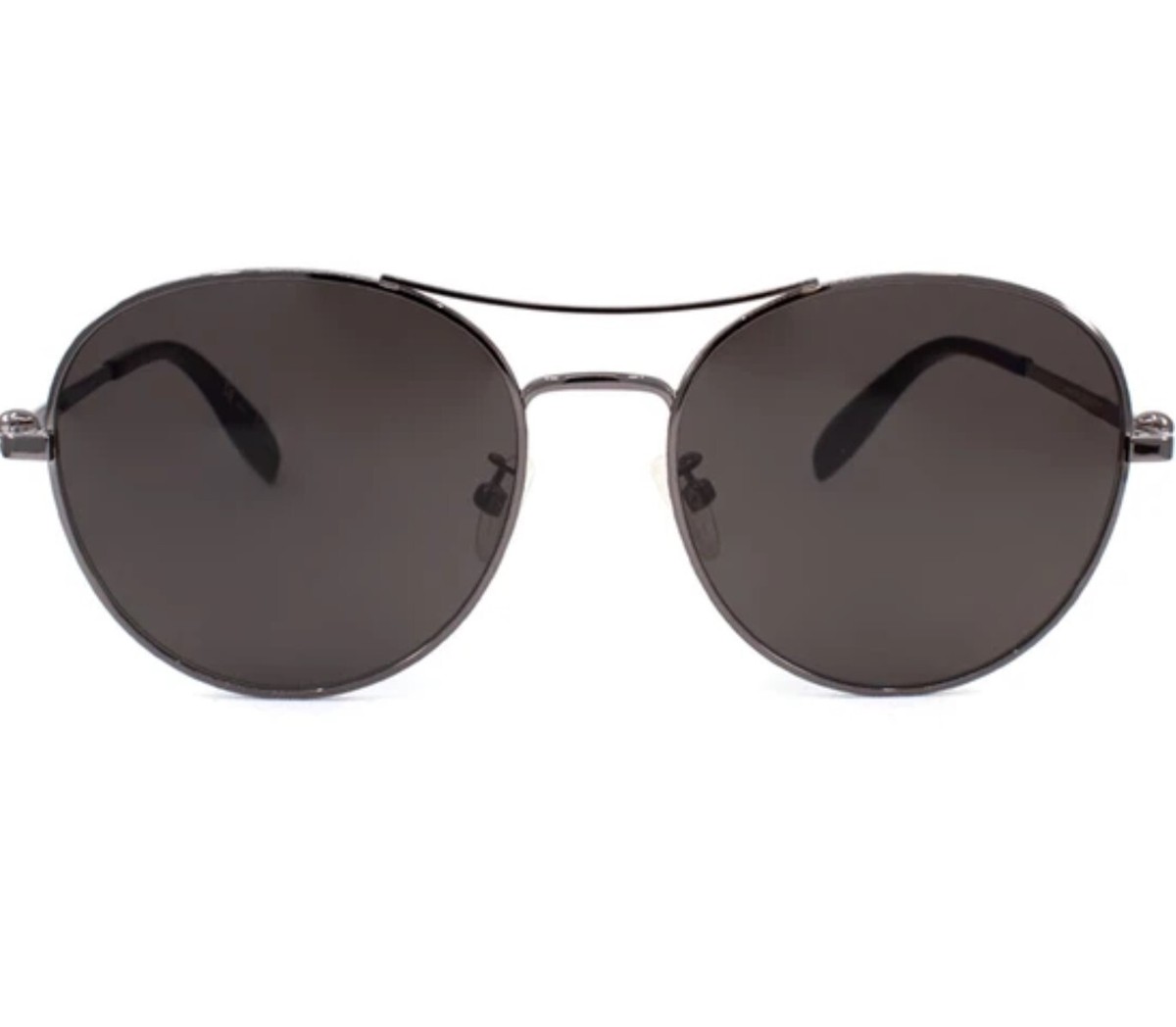 New ALEXANDER MCQUEEN AM0174S 001 57mm Ruthenium Aviator  display picture 3