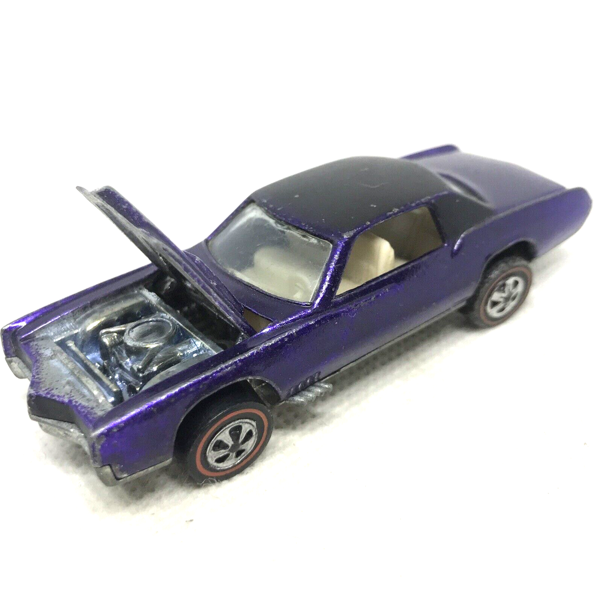 Hot Wheels Redline Custom Eldorado 1968 Purple White Int. Made In