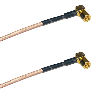 RG316 SMC Female Angle to SMC Female Angle RF Cable Rapid-SHIP LOT