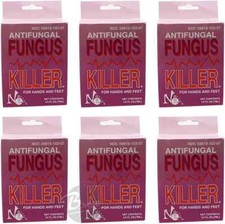 6pc No Miss Antifungal Fungus Killer for hands and feet 1/4 fl.oz 7ml New Bottle
