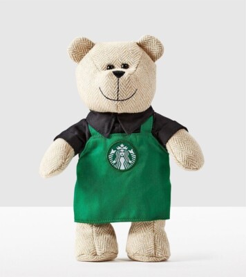 Starbucks Holiday 2016 Winter Bearista Bear Green Apron Limited
