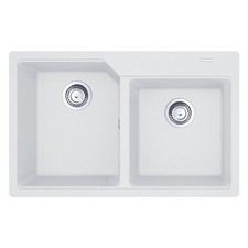 Franke Lavello 2 vasche (78x50cm) Ubg 620 78 URBAN Bianco polare Opaco 114 0686