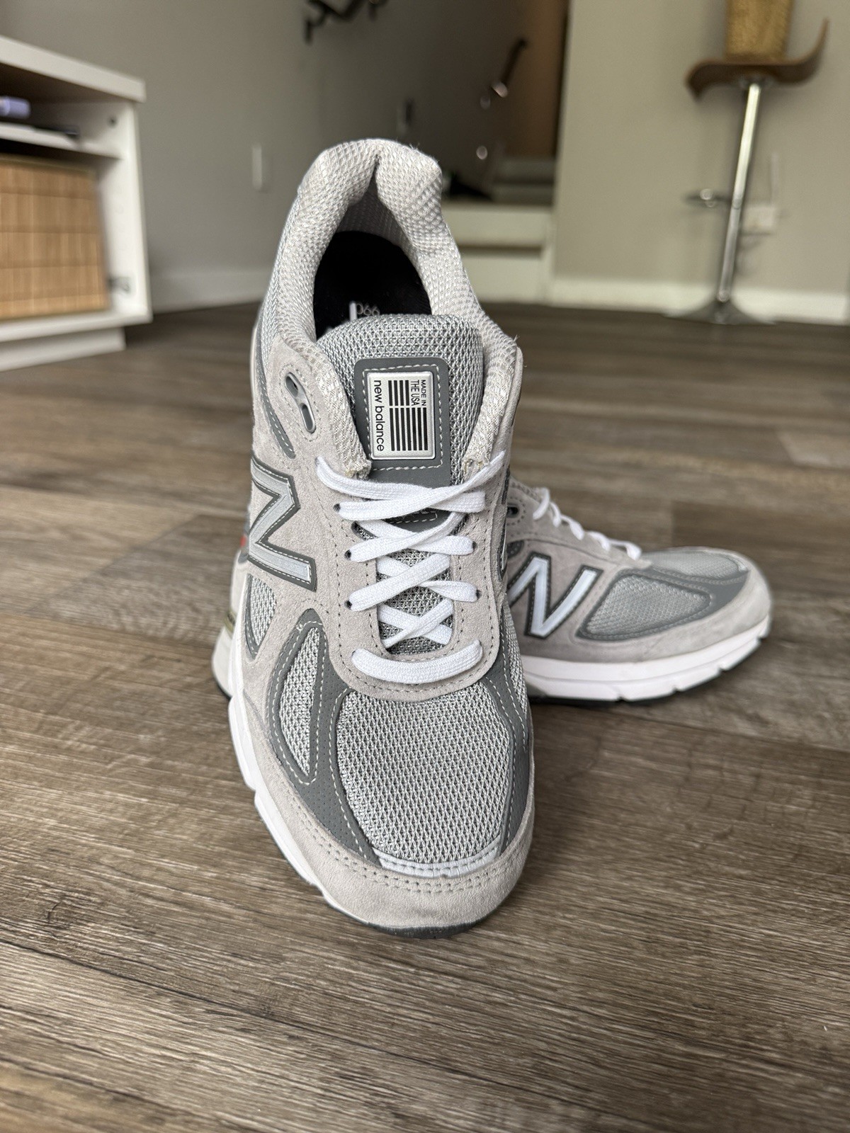 New Balance 990V4 W990GL4 Gray Silver Cushioned Women's Made in USA Sneaker