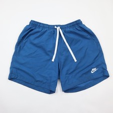 Nike 6" Shorts Mens Large Athletic Swim Trunks Mesh Lined Blue Drawstring
