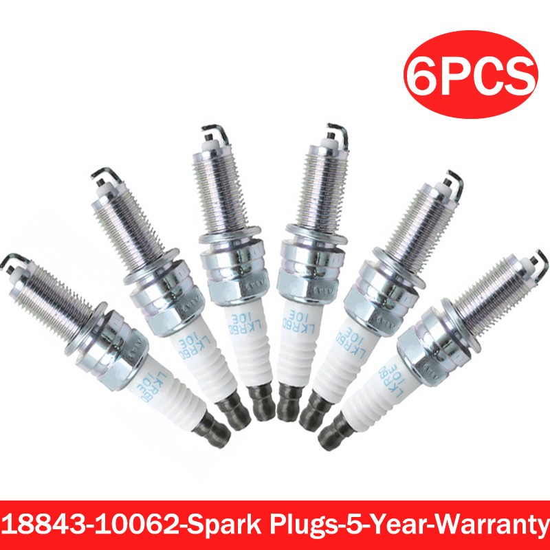6x New Spark Plugs 18843-10062 LKR6D10E For Hyundai Kia Accent Picanto Morning
