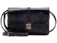 Patricia Nash Bianco Crossbody Organizer Black Silver
