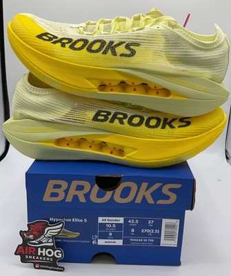 Brooks Hyperion Elite 5 Luminary Yellow Gray Men s Size 9 Women s 10.5