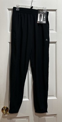RBX Mens Large Woven Jogger Pants Black Elastic Zip Cuff Active NEW Small
