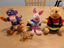 Disney Winnie The Pooh Halloween Friends Tigger Piglet Plush Mattel 1998