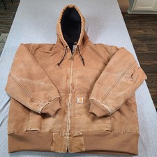 Carhartt Women’s Jacket 2XL WJ130 211 Brown Duck Active Jacket Full Zip Work