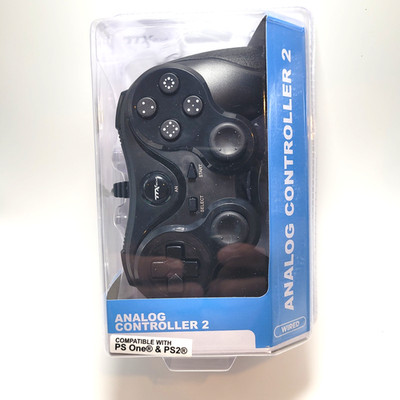 PS One / Playstation 2 / PS1 Analog Wired Controller (PSX/PS2) - Slate Black