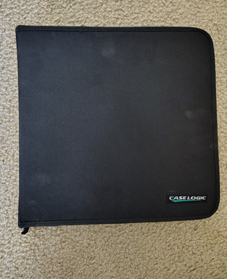 Black Case Logic CD/DVD/Blu-ray Disc Storage Carry Case Binder Holds 200 Discs