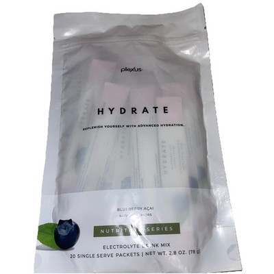 Plexus Hidrate Blueberry Açaí, 20 Single Packets