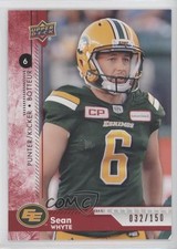 2018 Upper Deck CFL Red 32/150 Sean Whyte #8 h3a