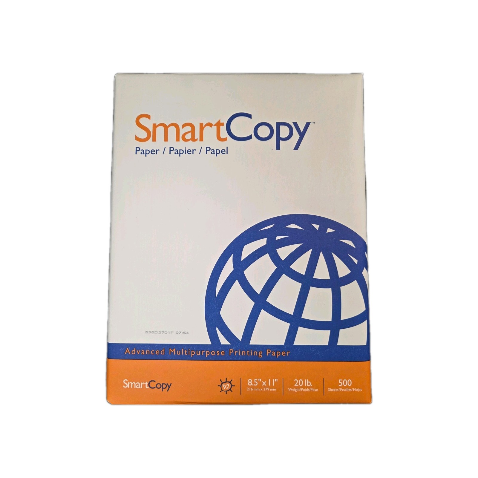 SmartCopy, Copy Paper Multi purpose 8.5” x 11” | 20LB | 500 Sheets per ream.
