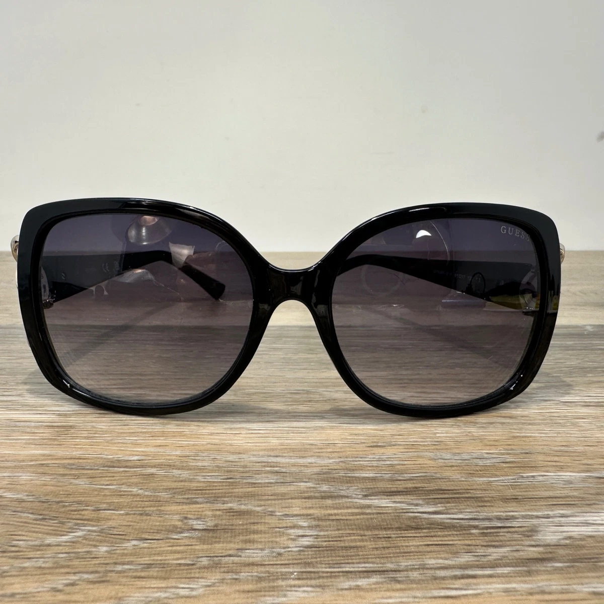 GUESS Black Oversized Square Sunglasses. New without tag Guess GU00200 Shiny Black Prescription Sunglasses main image 2