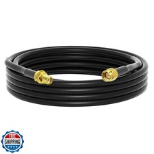 onelinkmore Low-Loss Coaxial Extension Cable 15Ft RG58 SMA Female to SMA Male