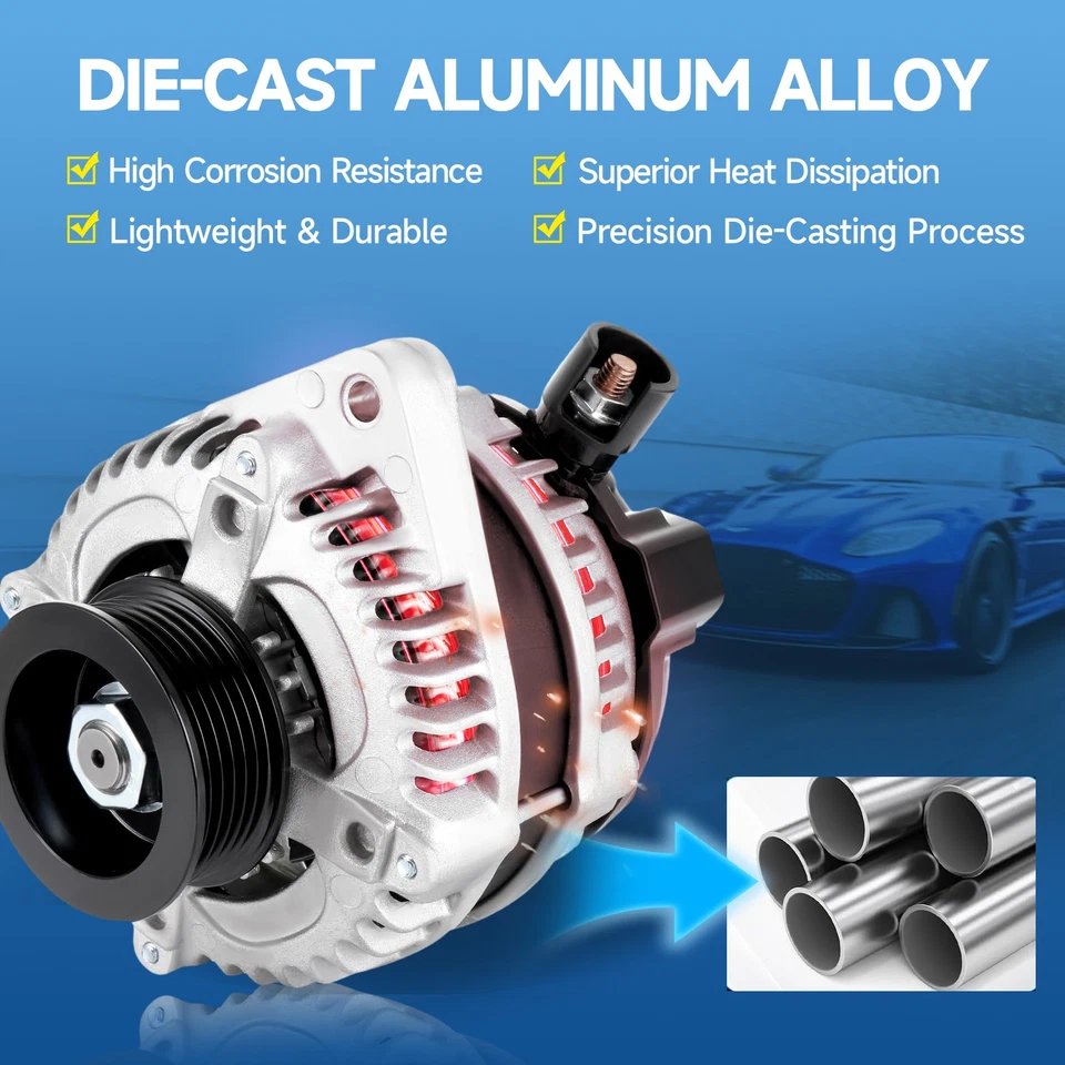 13547 Alternator 100 Amp for 2001 2002 2003 2004 2005 Lexus SC300 IS300 GS300 Foto 3 de 4