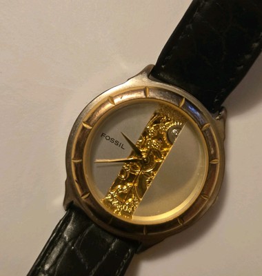 Montre-bracelet Vintage Fossil Quartz Pour Femme - Modèle ES 9748 - Occasion