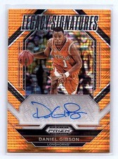 Daniel Gibson 2023 Panini Prizm Draft Picks Legacy Signatures Orange Pulsar #/49