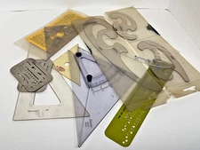 Lot Of Drafting Drawing Tools 12 Pieces Staedtler Mars Stewart Others Vintage