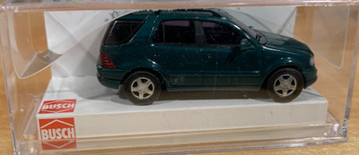 Rare Busch HO 1/87 Dark Green Mercedes Benz ML 55 AMG #48570 New In Box