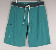 Old Navy Mens Swim Trunks Board Shorts Lace-Up Flat Front Size 32 Blue