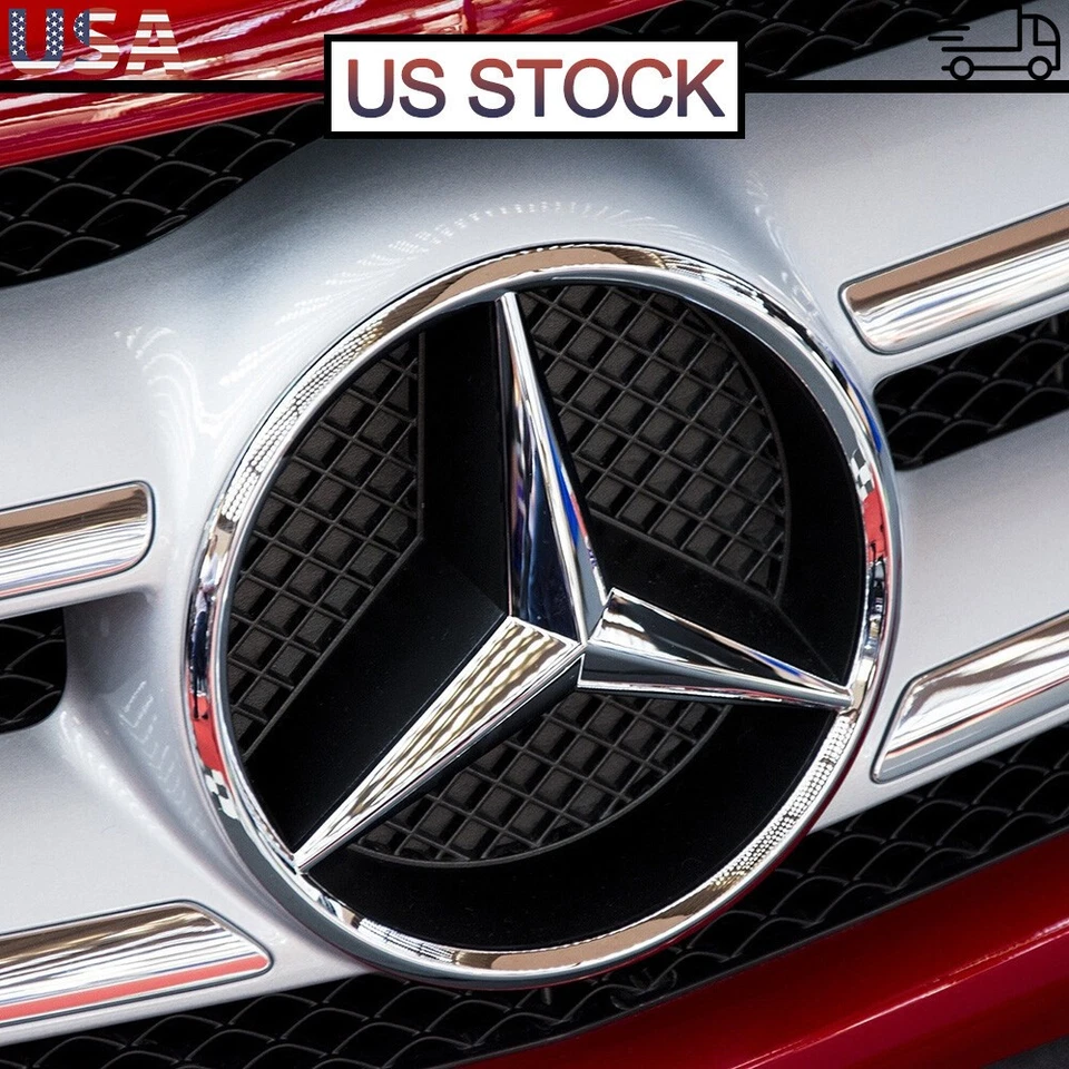 Front Grille Star Emblem Logo 2013-2018 Fits Mercedes-Benz E350 CLA250 C300 C43 Foto 2 de 4
