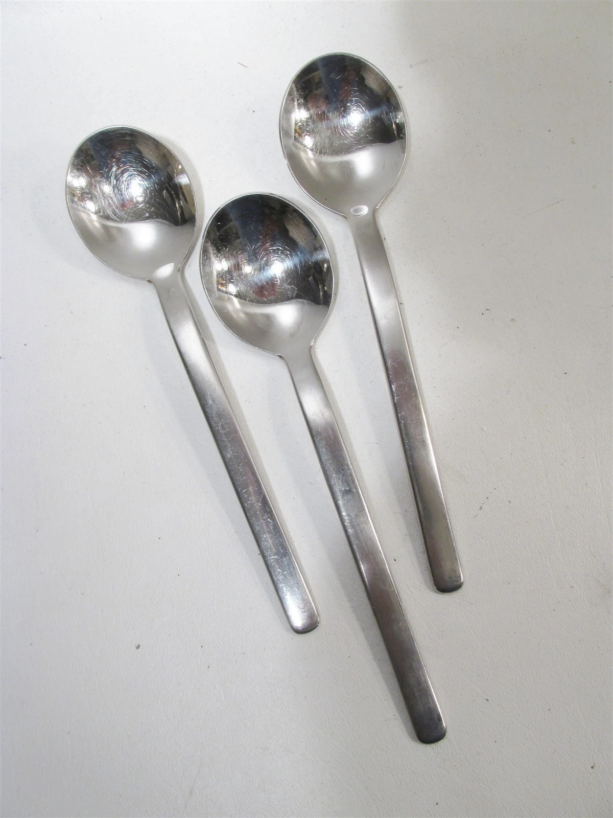 Vtg WMF Cromargan Korea Reno 18/10 Stainless 3 Serving Spoons