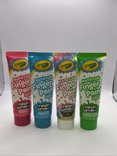  4 Neon Bright Crayola BathTub Finger Paint Soap Brand New 