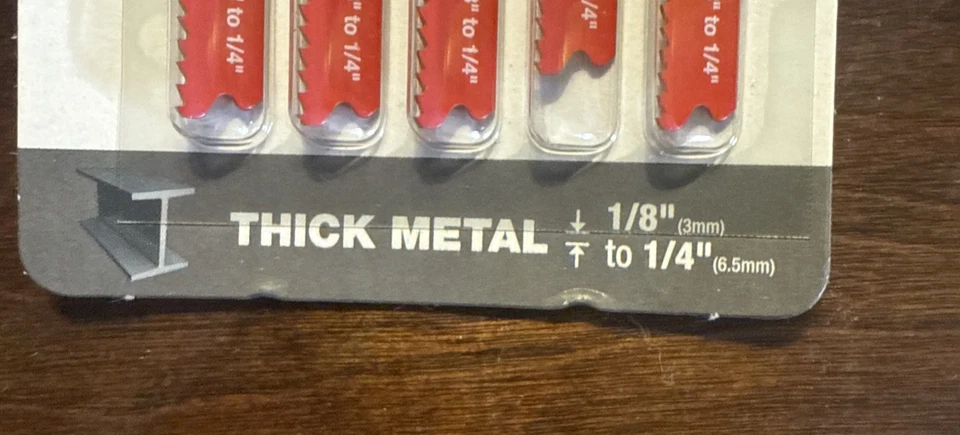 暗黑破坏神双金属锯片 5 件装 12 TPI 厚金属使用 (DJT121BF5) — 第 4/4 张图片