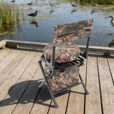 360° Swivel Hunting Chair, Portable Outdoor Camping Chair, Hunting Chair 250lbs