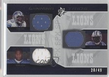 2008 SPx Winning Trios Numbered to 49 20/49 Ernie Sims Kevin Smith #WT25 0v1
