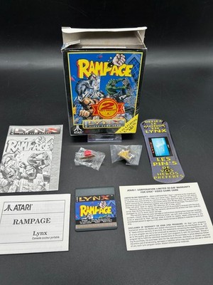 Rampage with 2 Pins | Atari Lynx | OVP / CIB | Part-Sealed | TOP