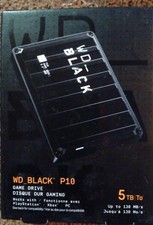 New Western Digital Portable WD_Black P10 Game Drive 5TB HDD WDBA3A0050BBK-0B