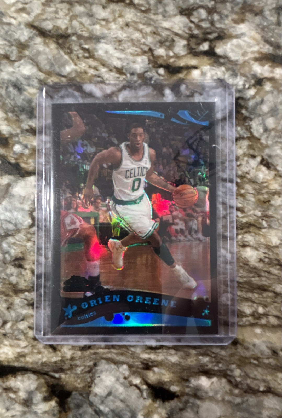 2005-06 Topps Chrome ORIENTATION GREEN #199 Black Refractor Rookie #/399 Celtics