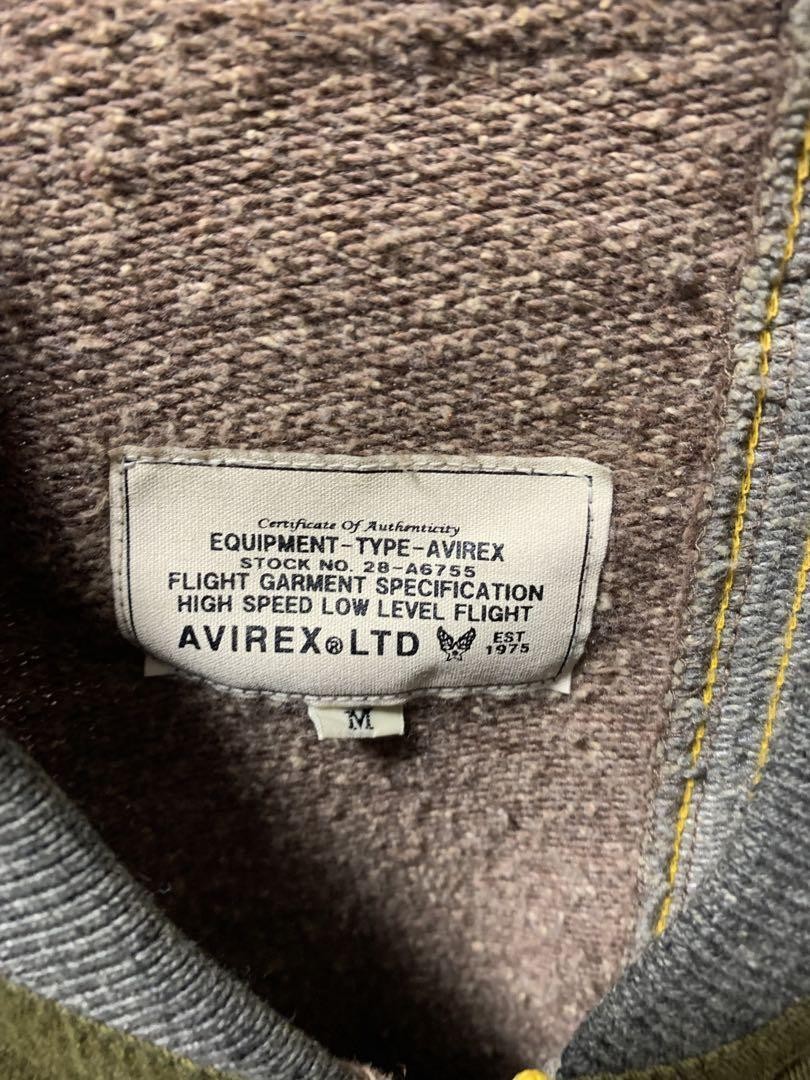 AVIREX Patchwork Zip up Jacket M Multicolor Width… - image 5