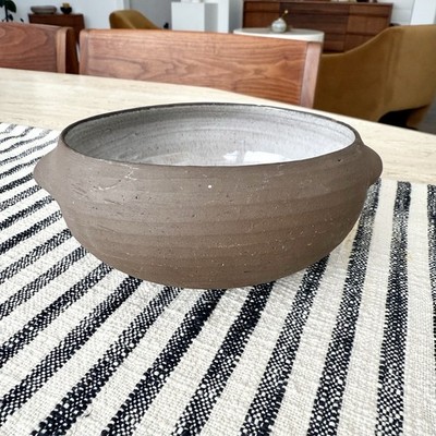 Mid Century Danish Modern Handled Bowl / Dish Signed Henrik Ditlev Larson VTG