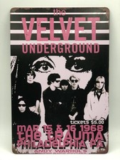 The Velvet Underground The Trauma PA Concert 8? x 12? Metal Tin Sign