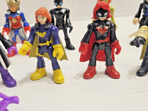 DC Super Friends Imaginext Wonder Women Batgirl Posion Ivy Catwoman Supergirl - Foto 3 di 8