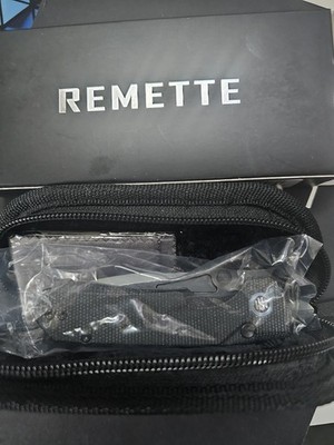 Remette Rhino Knife MC25B, 14C28N Steel Blade, Black Micarta Handle