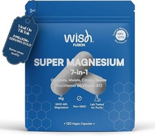 Magnesium Glycinate 7 in 1-2400mg Magnesium Supplements to Support Stress 0.75 per thousand milligrams