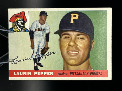 1955 Topps #147 Laurin Pepper Pittsburgh Pirates  FREE SHIPPING