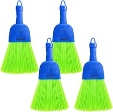  4 Pack Hand Broom Poly Fiber Small Whisk Bro...