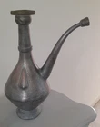 Antique Mughal / Persian Tinned Copper Aftaba / Ewer Teardrop Decoration