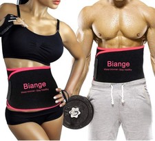 Waist Trainer Women Men Sweat Belt Trimmer Belly Band Stomach Wraps Workout