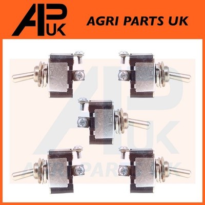 5x 12V Metall Kippschalter ON/OFF 2 Pos Schraube Classic Kit Rennen Rallye Auto