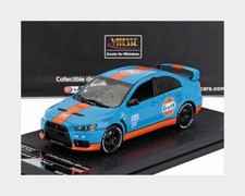 VITESSE 29352 Mitsubishi - Lancer Evolution X Gulf Livery 2008 - Light Blue